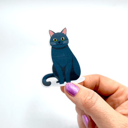 Black Cat Sticker - Craft Designs By Kenz - Sticker