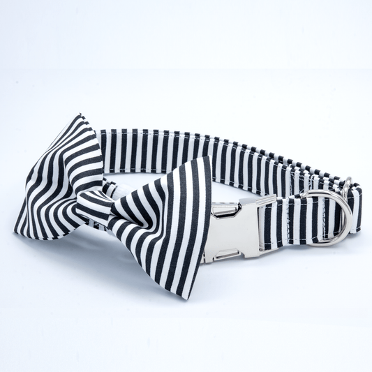 Black & White Collar - Craft Designs By Kenz - Collar & Bowtie - Collar Set