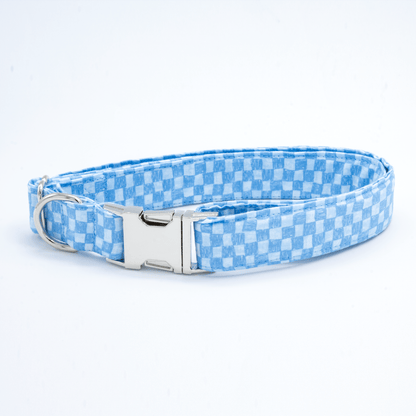 Blue Checkered Collar - Craft Designs By Kenz - Collar - Collar Set