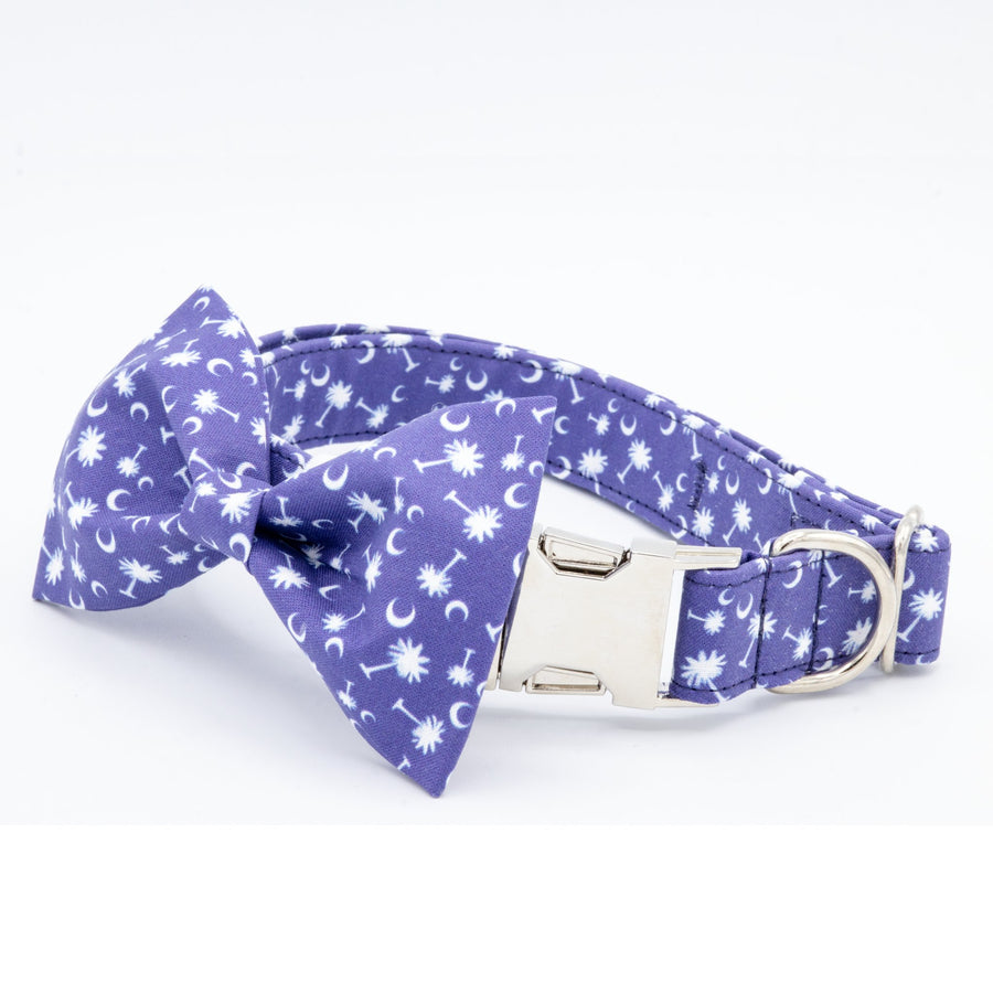 Blue Palmetto Dog Collar