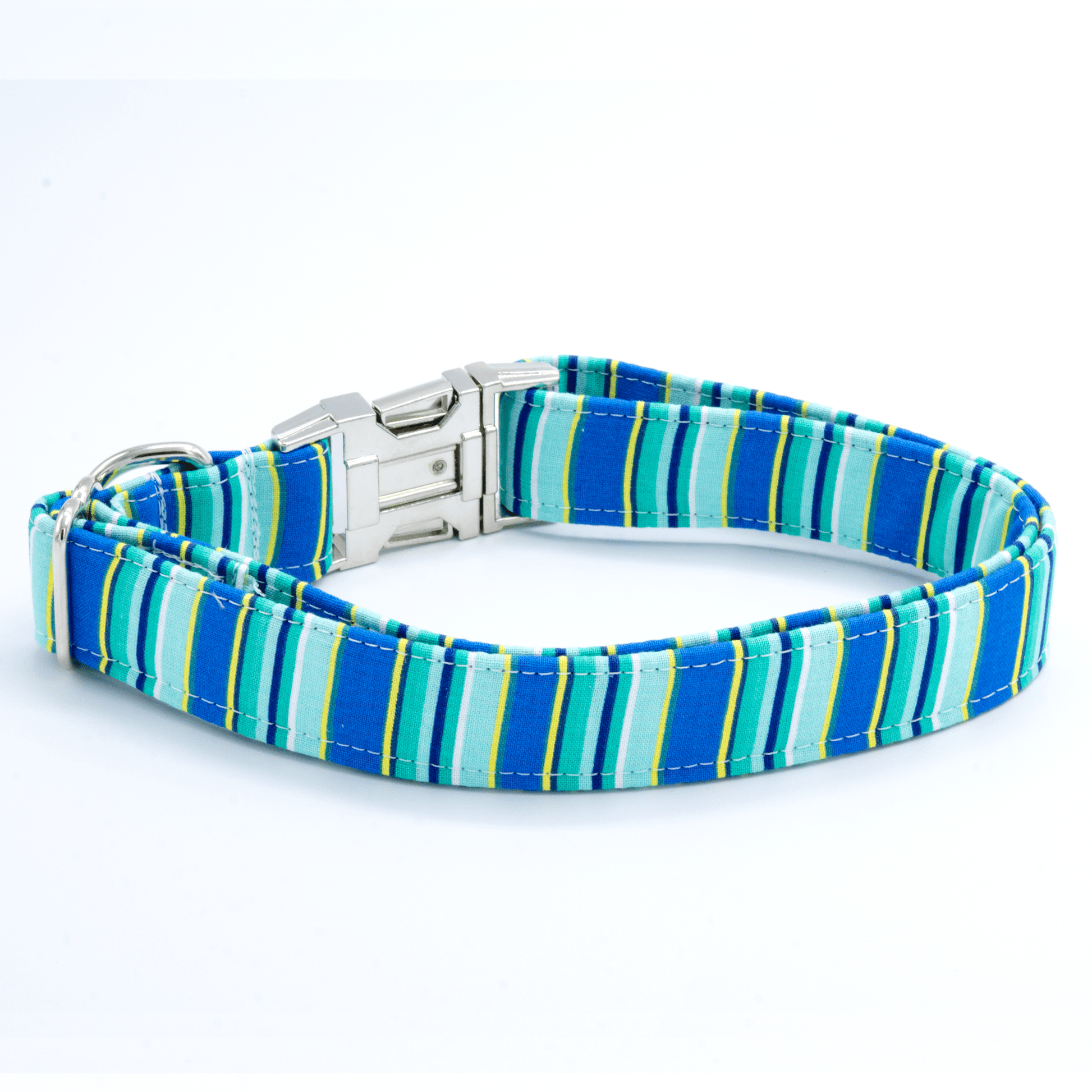 Blue Stripes Collar - Craft Designs By Kenz - Collar - Personalized Pet Collar