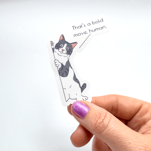Bold Move Human Sticker