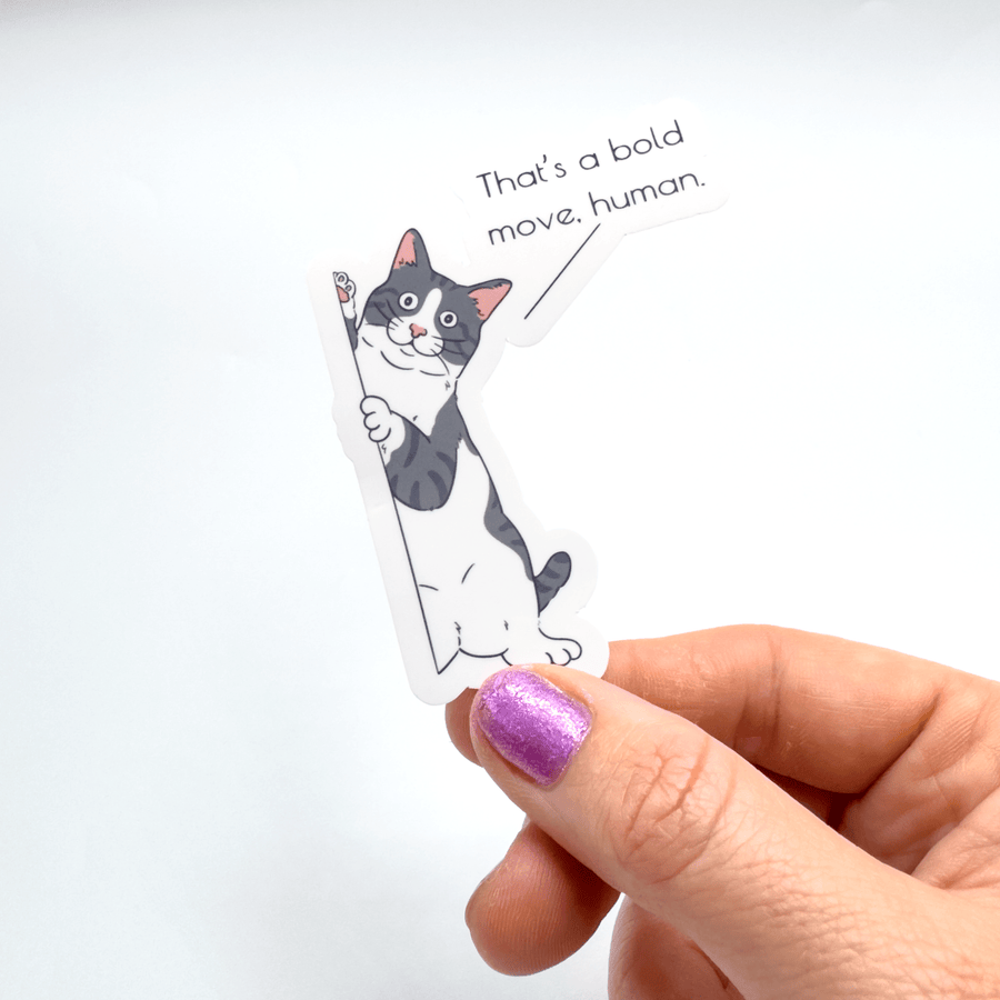Bold Move Human Sticker
