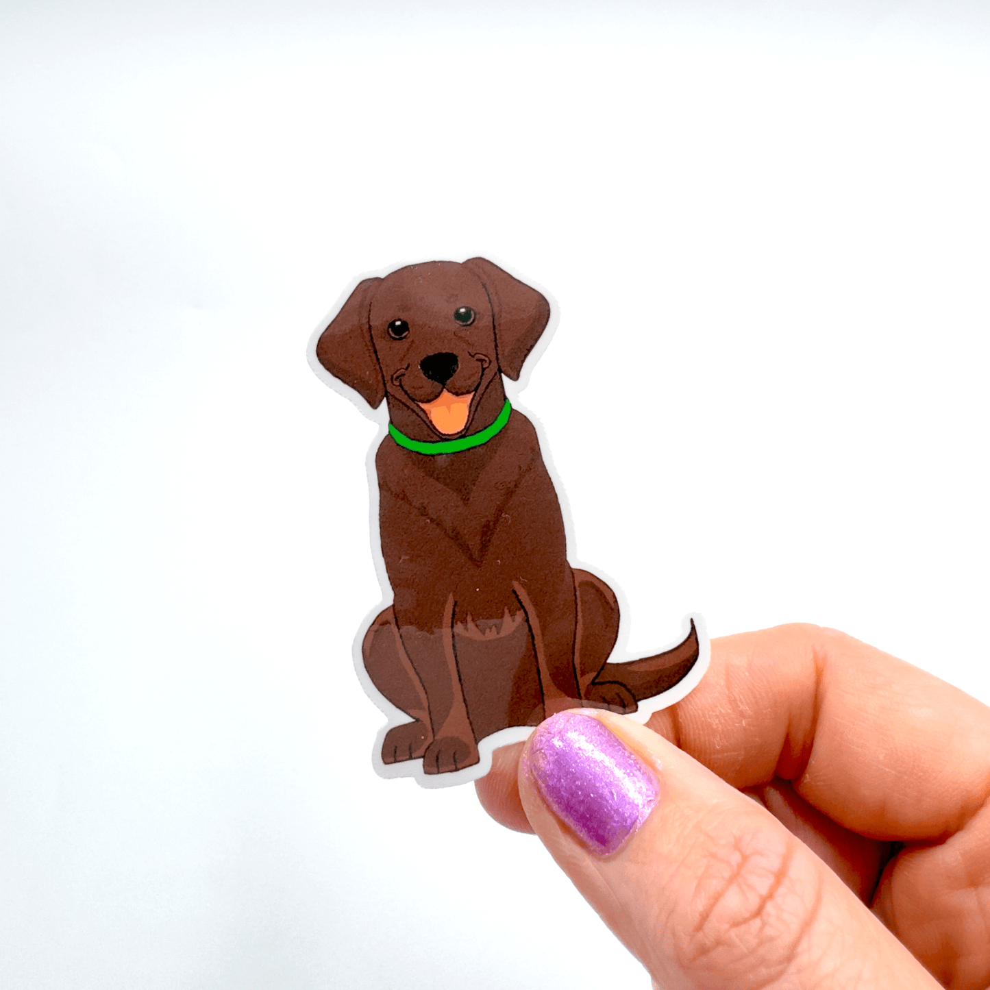 Brown Labrador Sticker - Craft Designs By Kenz - Sticker