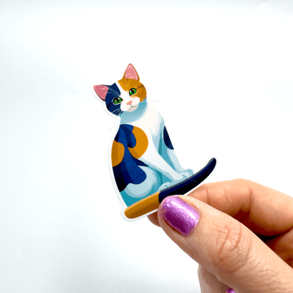 Calico Cat Sticker - Craft Designs By Kenz - Sticker