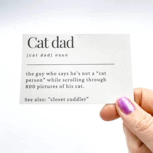 Cat Dad (Closet Cuddler) Magnet - Craft Designs By Kenz - Sticker