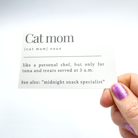 Cat Mom (Snack Specialist) Magnet - Craft Designs By Kenz - Sticker