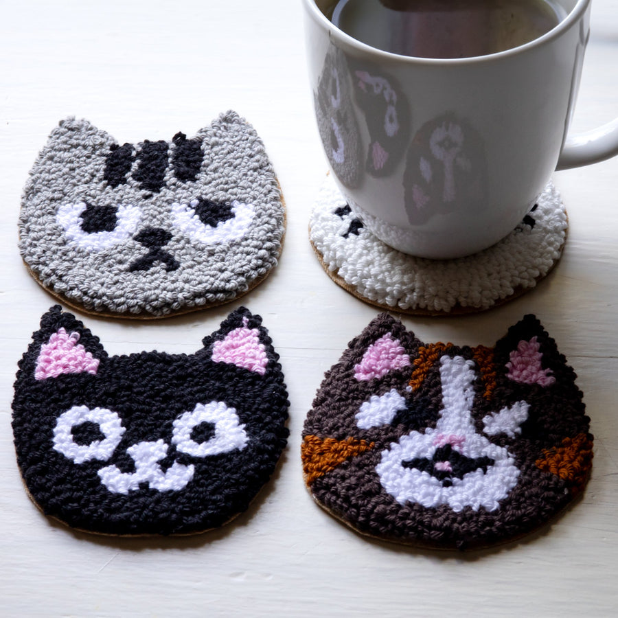 Cat Mug Rug Set