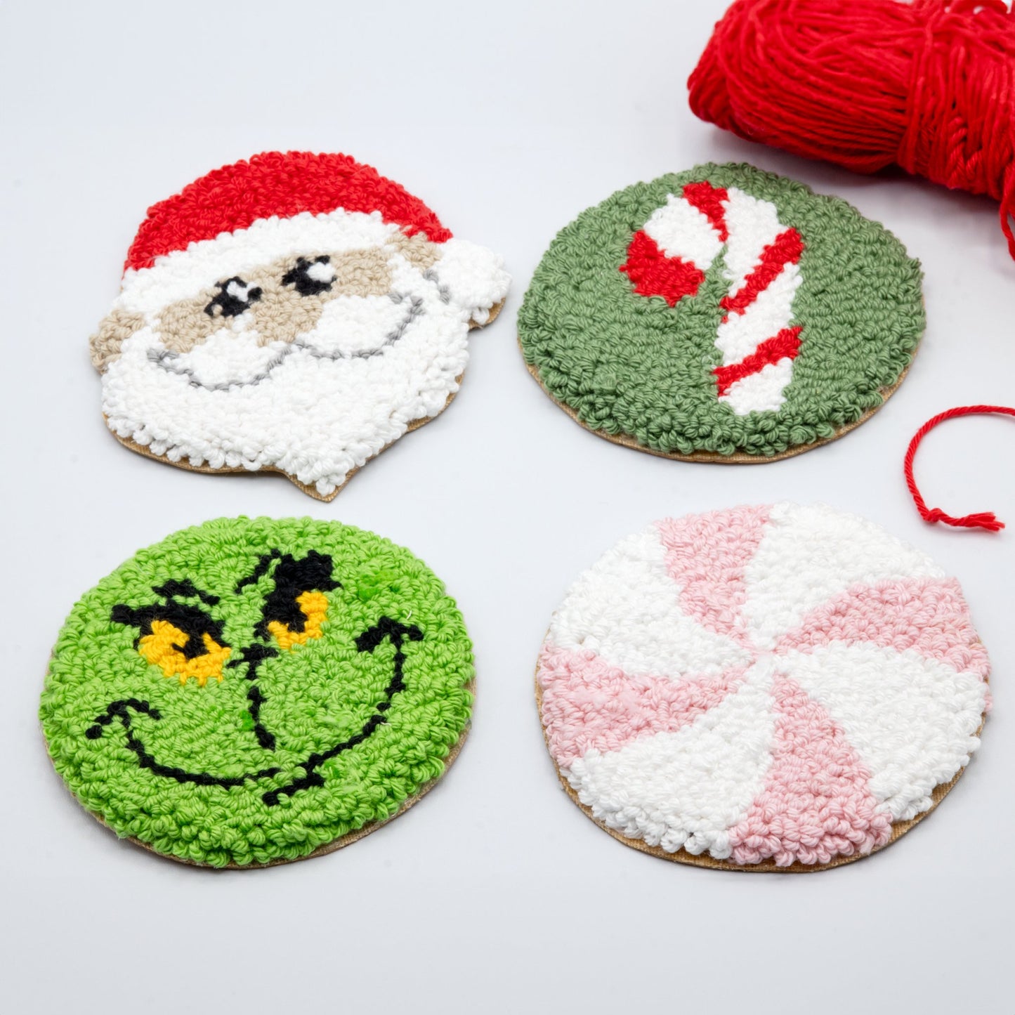 Christmas Coasters - Craft Designs By Kenz - Santa Claus - Mug Rug
