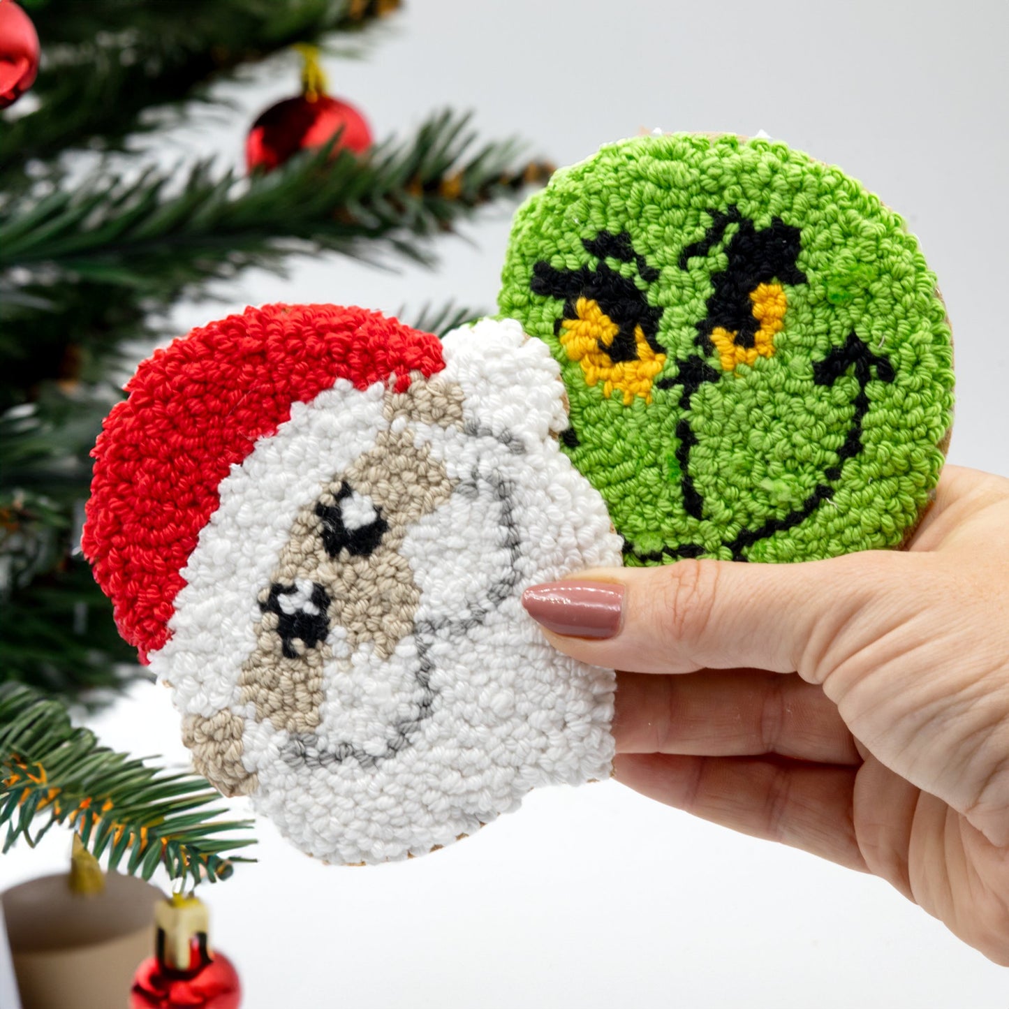 Christmas Coasters - Craft Designs By Kenz - Santa Claus - Mug Rug