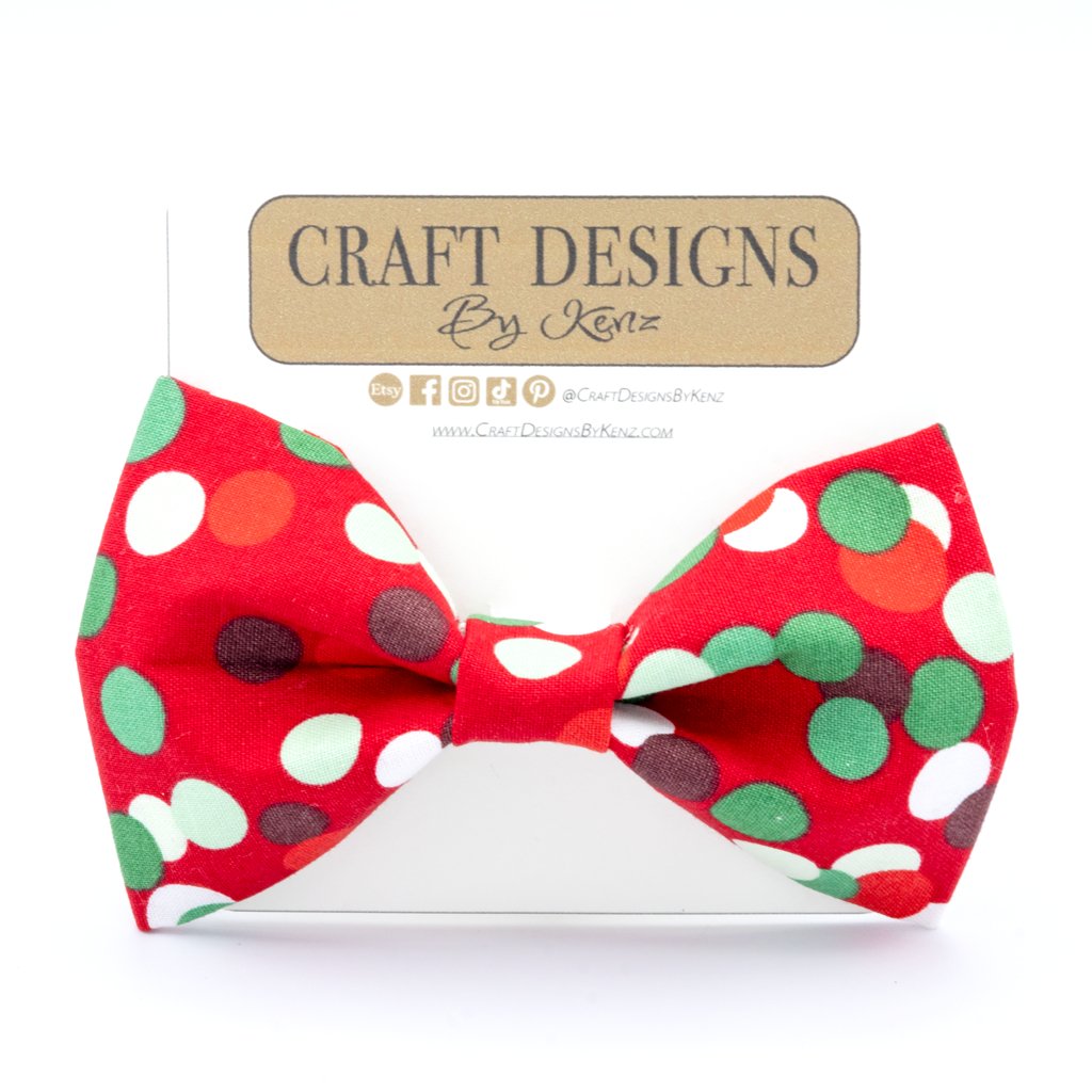 Christmas Dots Collar Set - Craft Designs By Kenz - XS - Collar Set