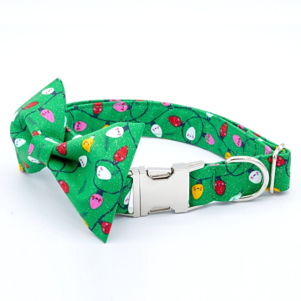 Christmas Light Collar Set - Craft Designs By Kenz - Collar and Bowtie - Collar Set