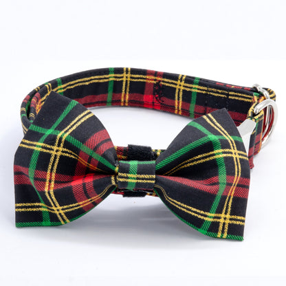 Christmas Plaid Collar - Craft Designs By Kenz - Collar - Collar Set