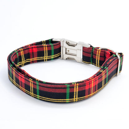 Christmas Plaid Collar - Craft Designs By Kenz - Collar - Collar Set