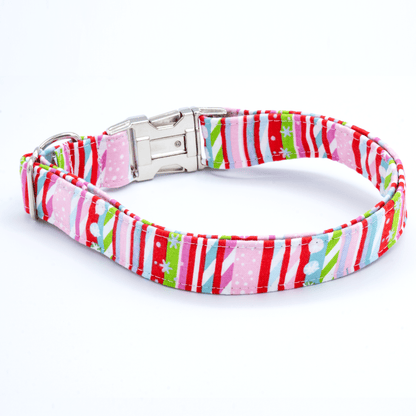 Christmas Striped Collar - Craft Designs By Kenz - Collar and Bowtie - Collar Set