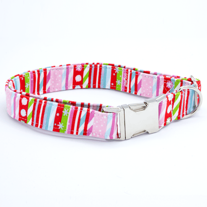 Christmas Striped Collar - Craft Designs By Kenz - Collar and Bowtie - Collar Set