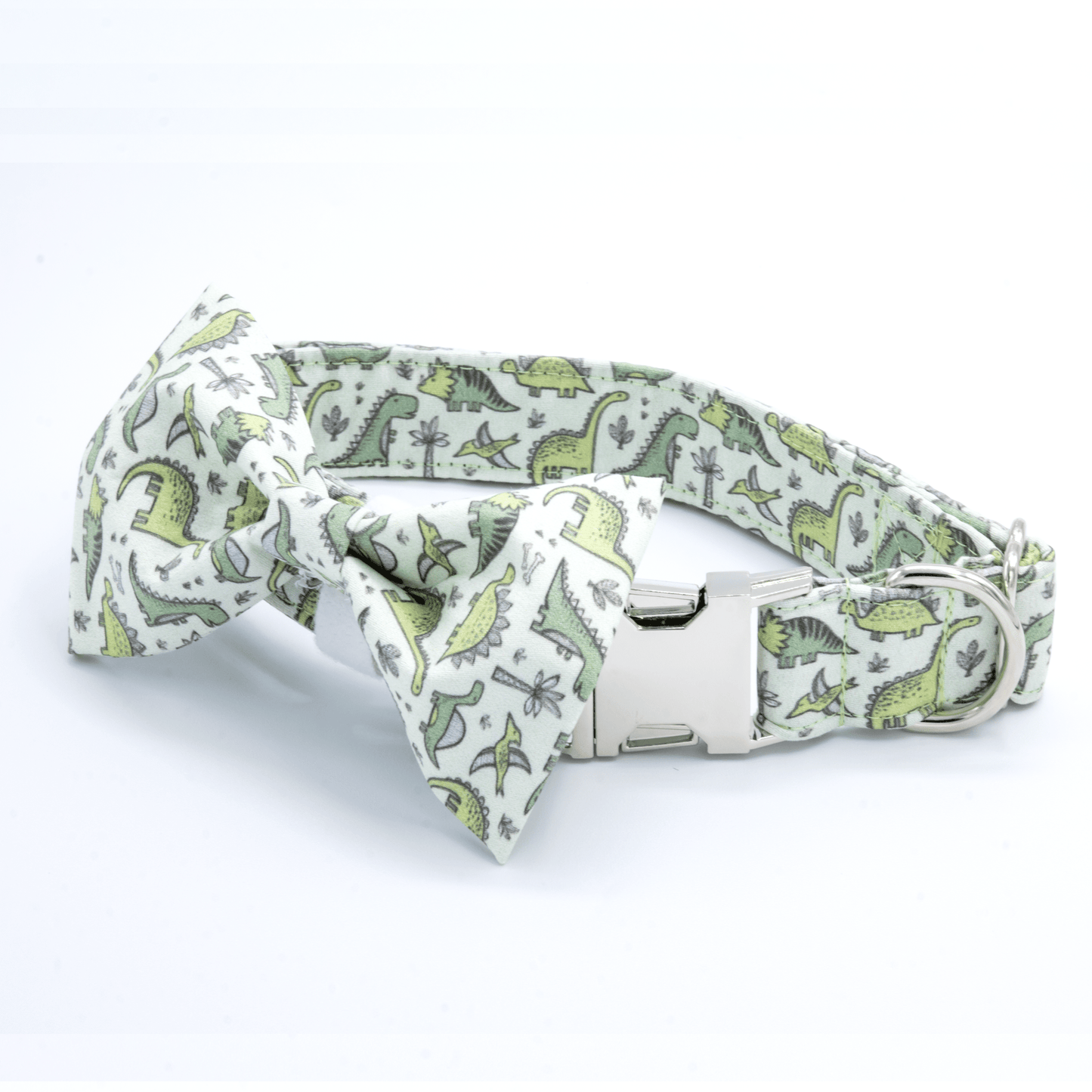 Dinosaur Collar - Craft Designs By Kenz - Collar and Bowtie - Personalized Pet Collar