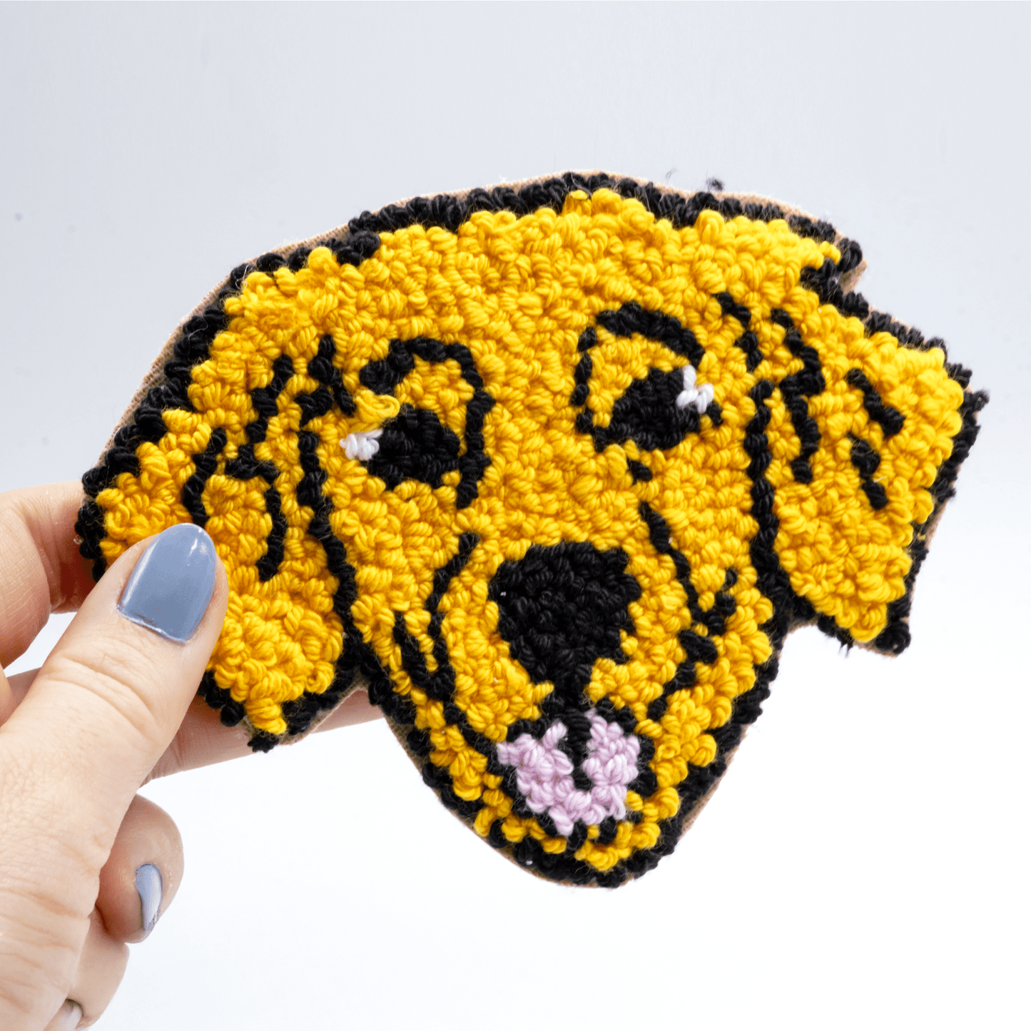 Dog Coasters - Craft Designs By Kenz - Golden Retriever - Mug Rug