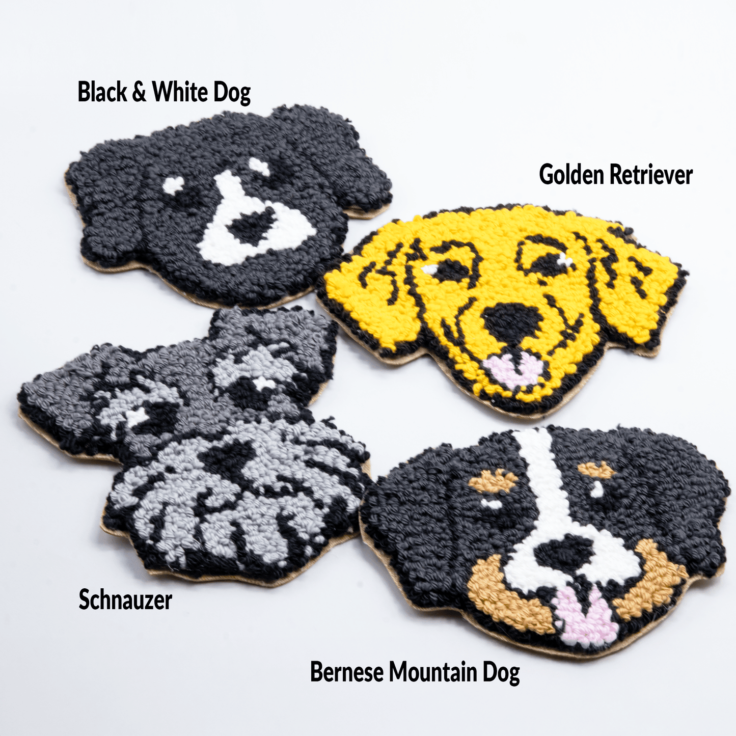 Dog Coasters - Craft Designs By Kenz - Golden Retriever - Mug Rug