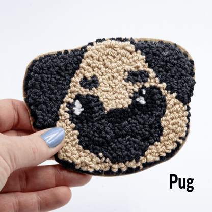 Dog Coasters - Craft Designs By Kenz - Pug - Mug Rug