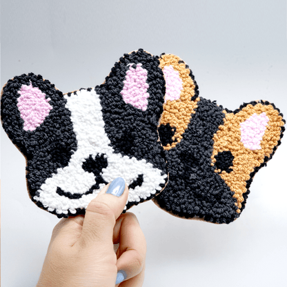 Dog Coasters - Craft Designs By Kenz - Pug - Mug Rug