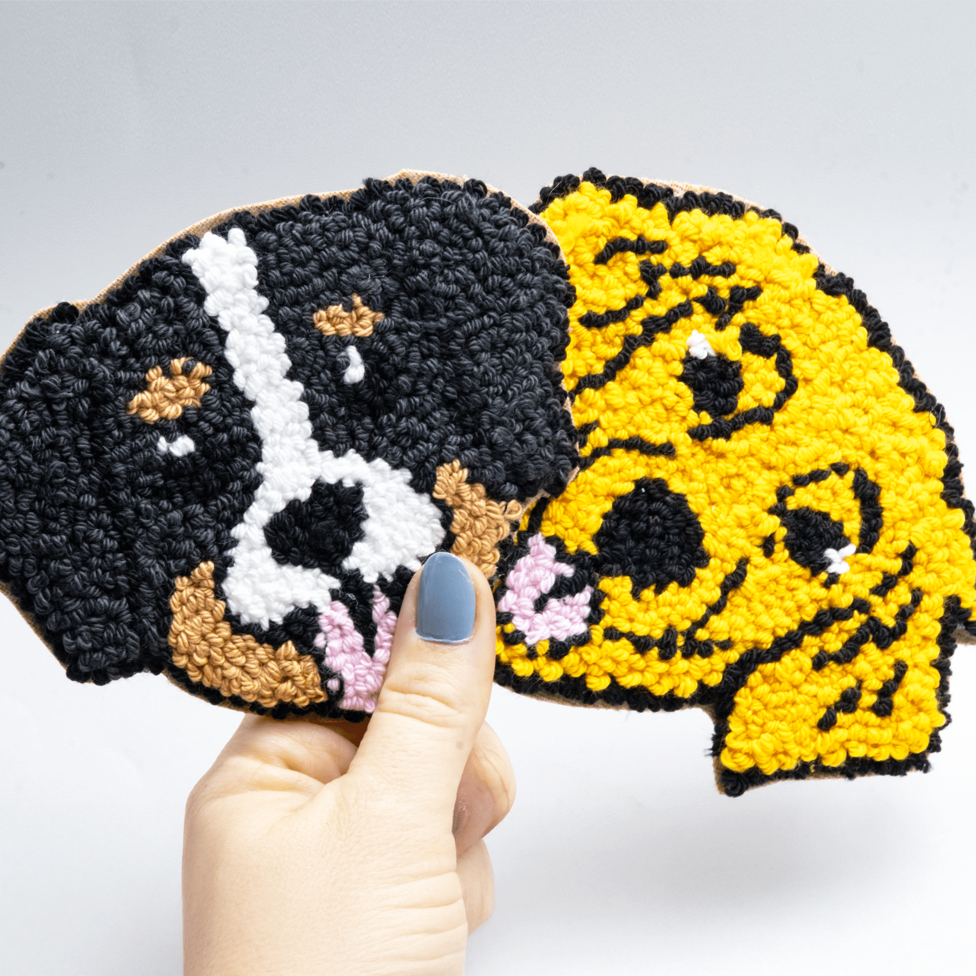 Dog Coasters - Craft Designs By Kenz - Pug - Mug Rug