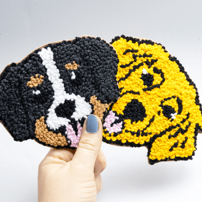 Dog Coasters - Craft Designs By Kenz - Pug - Mug Rug