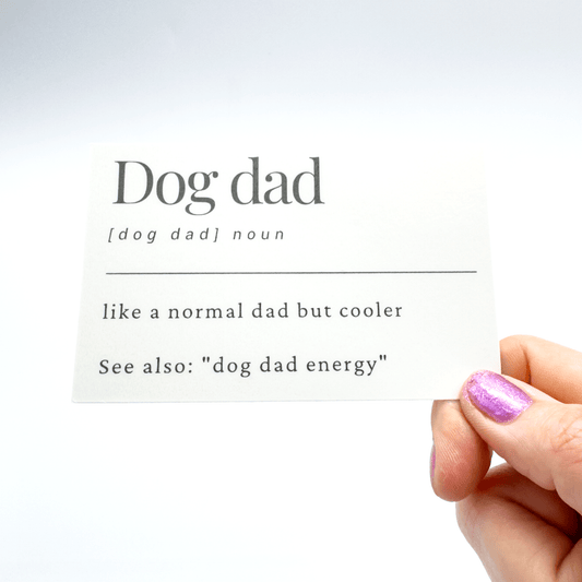 Dog Dad (Dog Dad Energy) Magnet - Craft Designs By Kenz - Sticker