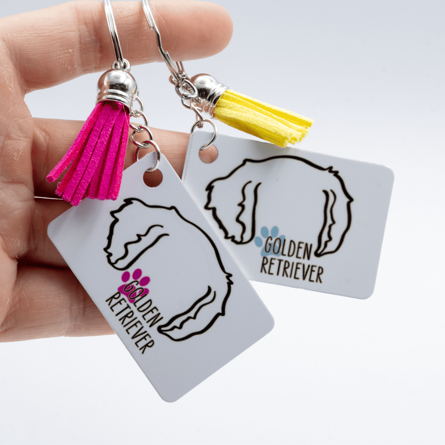 Dog Ears Keychain - Craft Designs By Kenz - Pink - Personalized Tote Bag