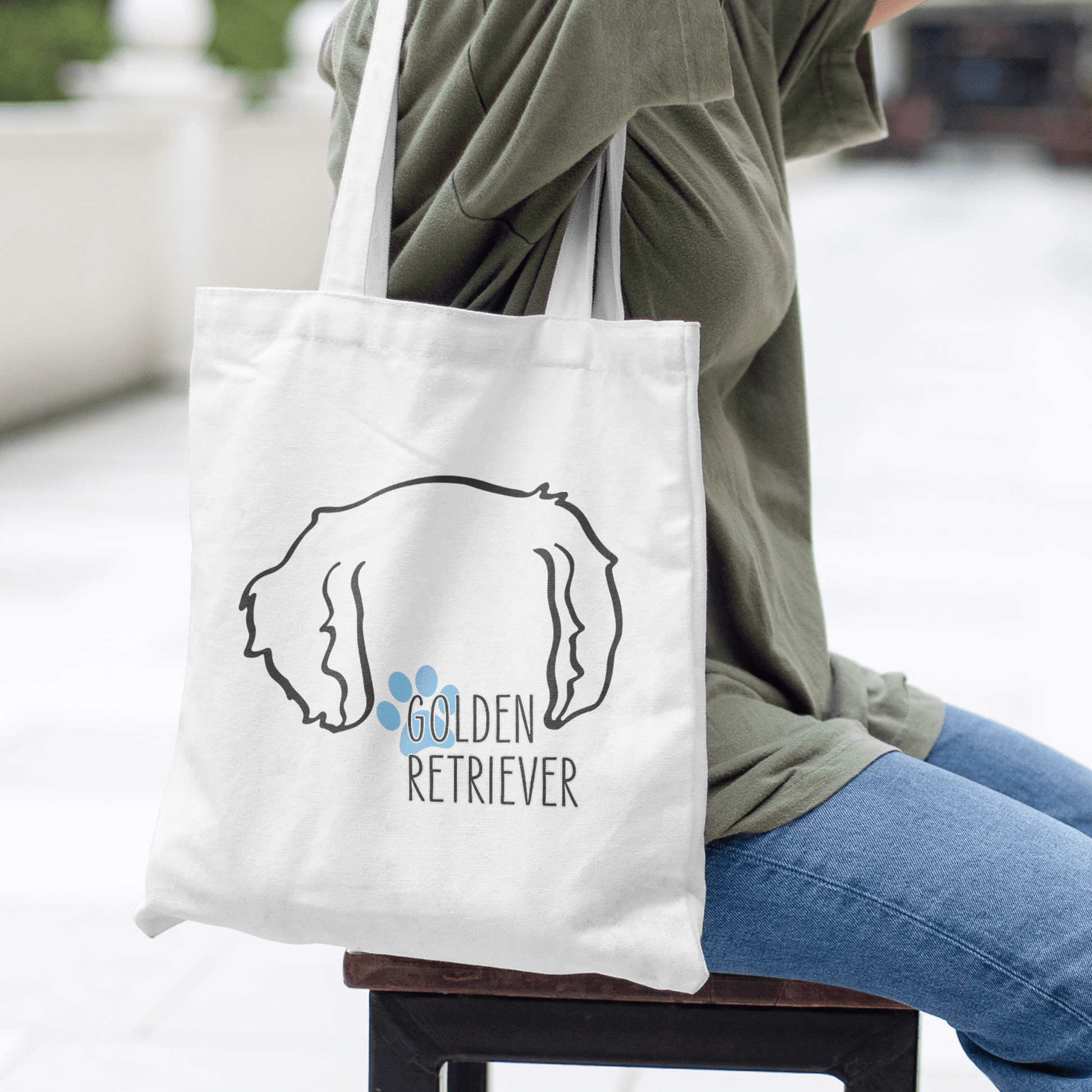Dog Ears Tote Bag - Craft Designs By Kenz - Australian Cattle Dog - Personalized Tote Bag