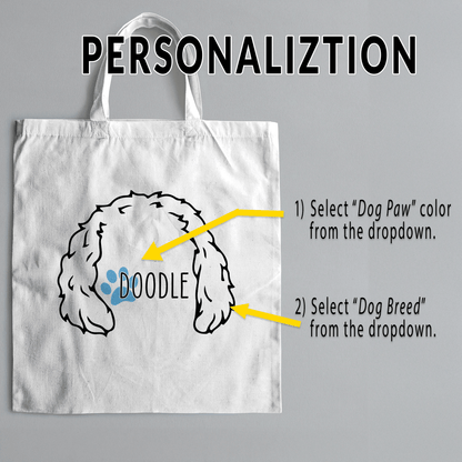 Dog Ears Tote Bag - Craft Designs By Kenz - Australian Cattle Dog - Personalized Tote Bag