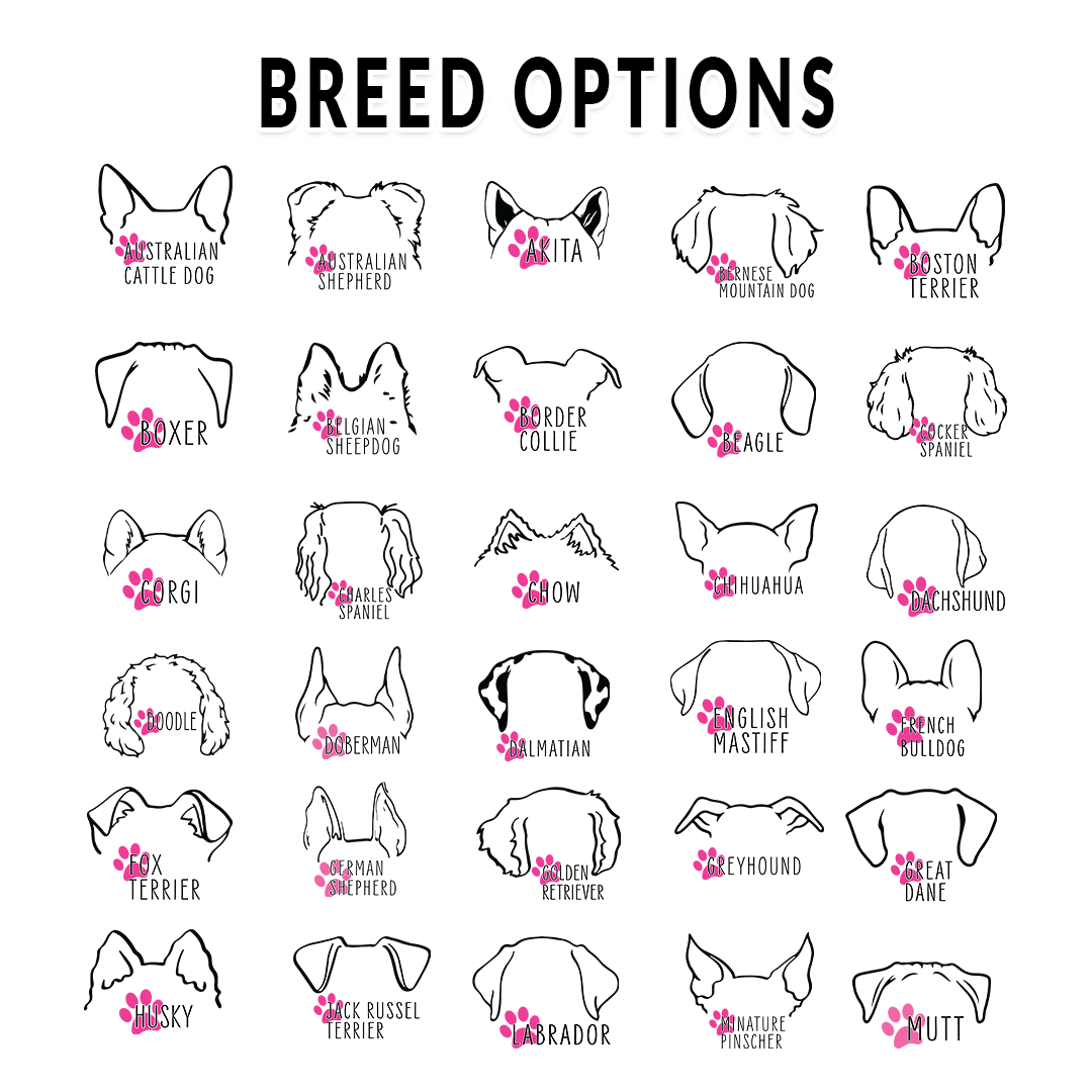 Dog Ears Tote Bag - Craft Designs By Kenz - Australian Cattle Dog - Personalized Tote Bag