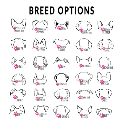 Dog Ears Tote Bag - Craft Designs By Kenz - Australian Cattle Dog - Personalized Tote Bag