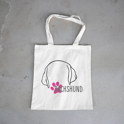 Dog Ears Tote Bag - Craft Designs By Kenz - Australian Cattle Dog - Personalized Tote Bag