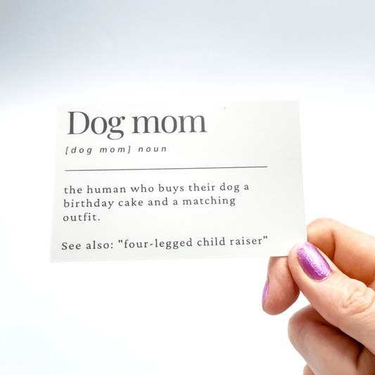 Dog Mom (Four Legged Child Raiser) Magnet - Craft Designs By Kenz - Sticker