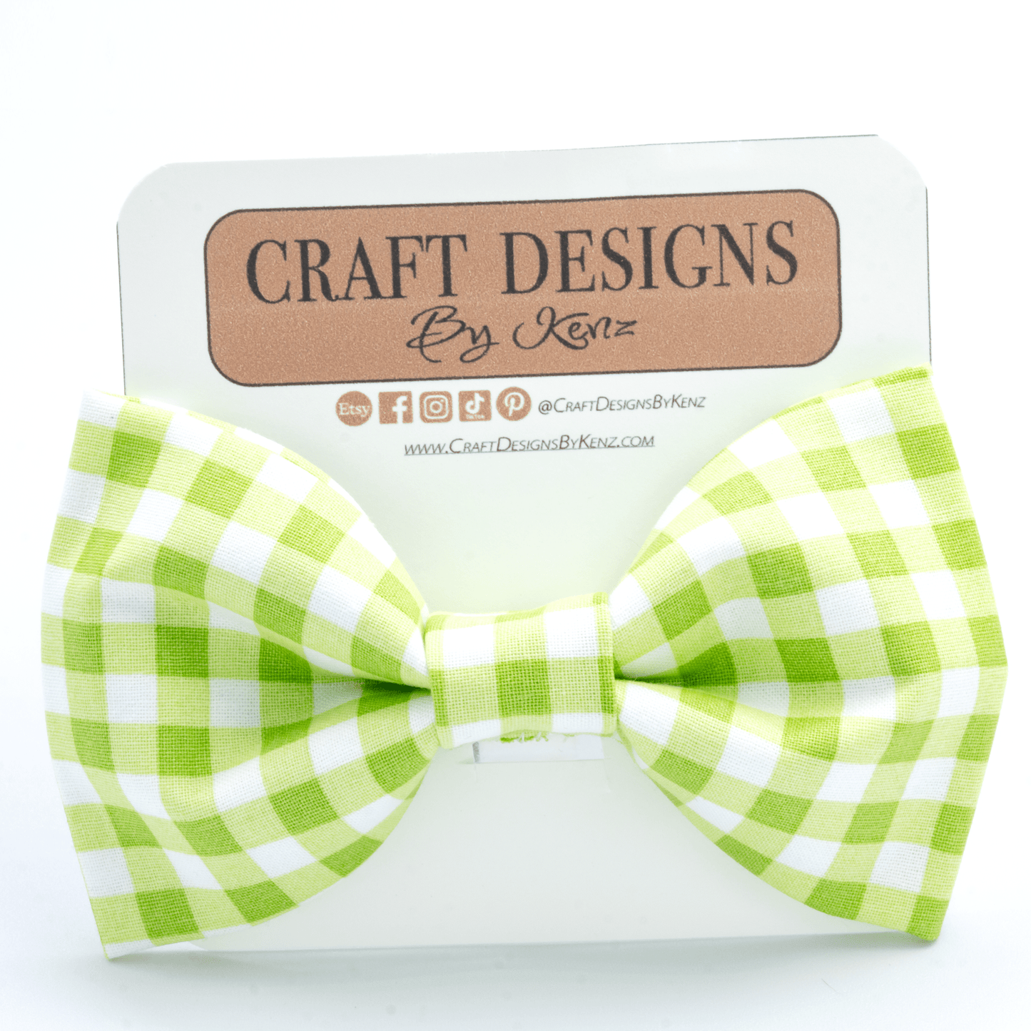 Easter Green Collar - Craft Designs By Kenz - Bowtie - Collar Set