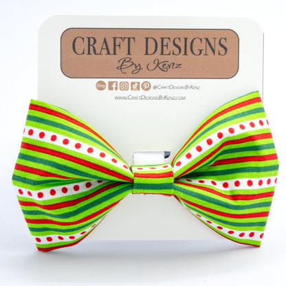 Elf Dog Collar - Craft Designs By Kenz - Bowtie - Collar Set