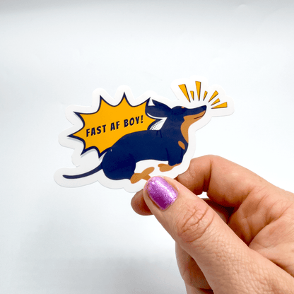 Fast AF Boy Sticker - Craft Designs By Kenz - Sticker