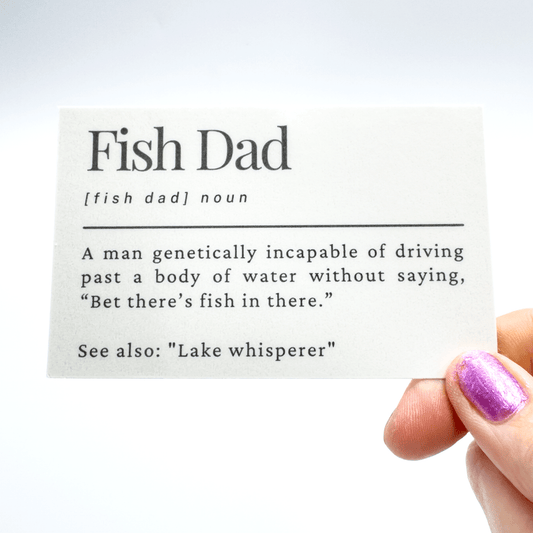 Fish Dad (Lake Whisperer) Magnet - Craft Designs By Kenz - Sticker