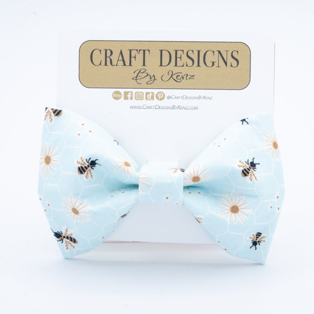 Flowers and Bees Collar Set - Craft Designs By Kenz - XS - Collar Set