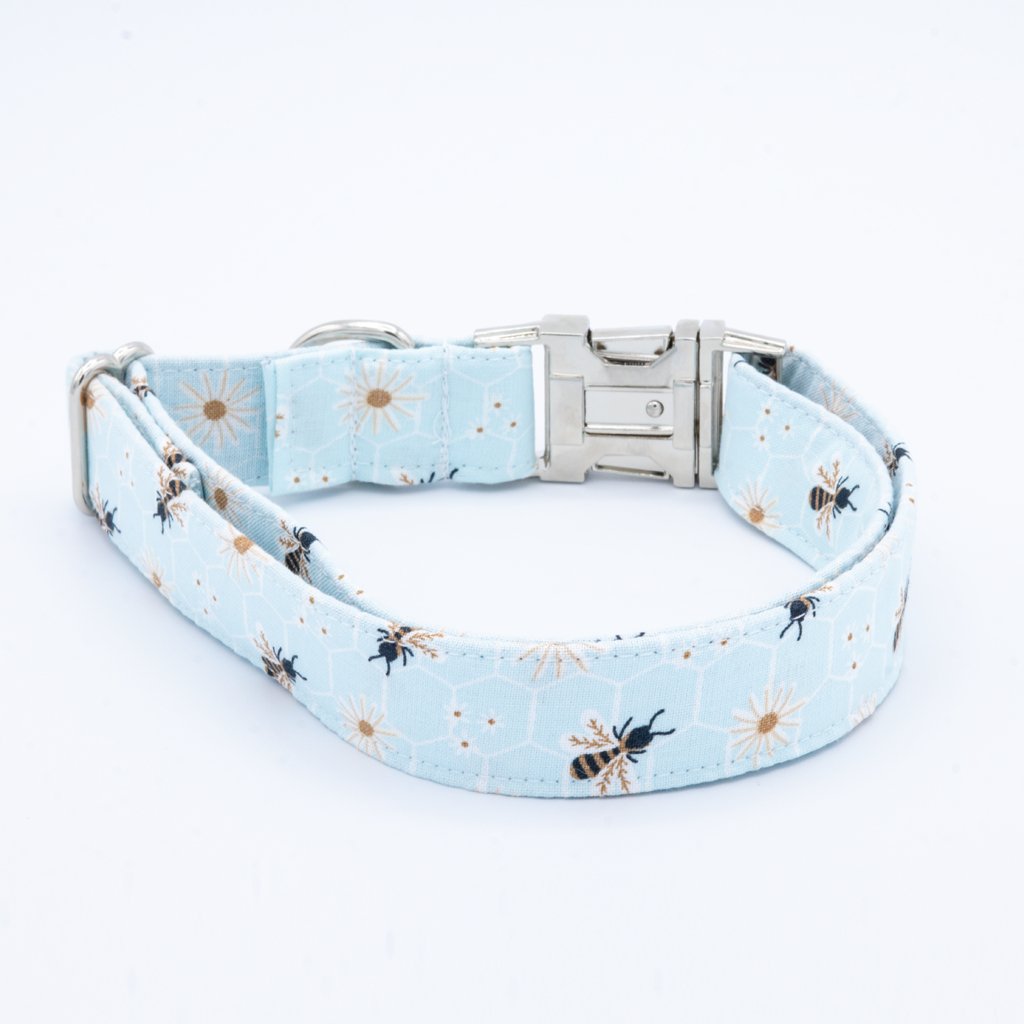 Flowers and Bees Collar Set - Craft Designs By Kenz - XS - Collar Set