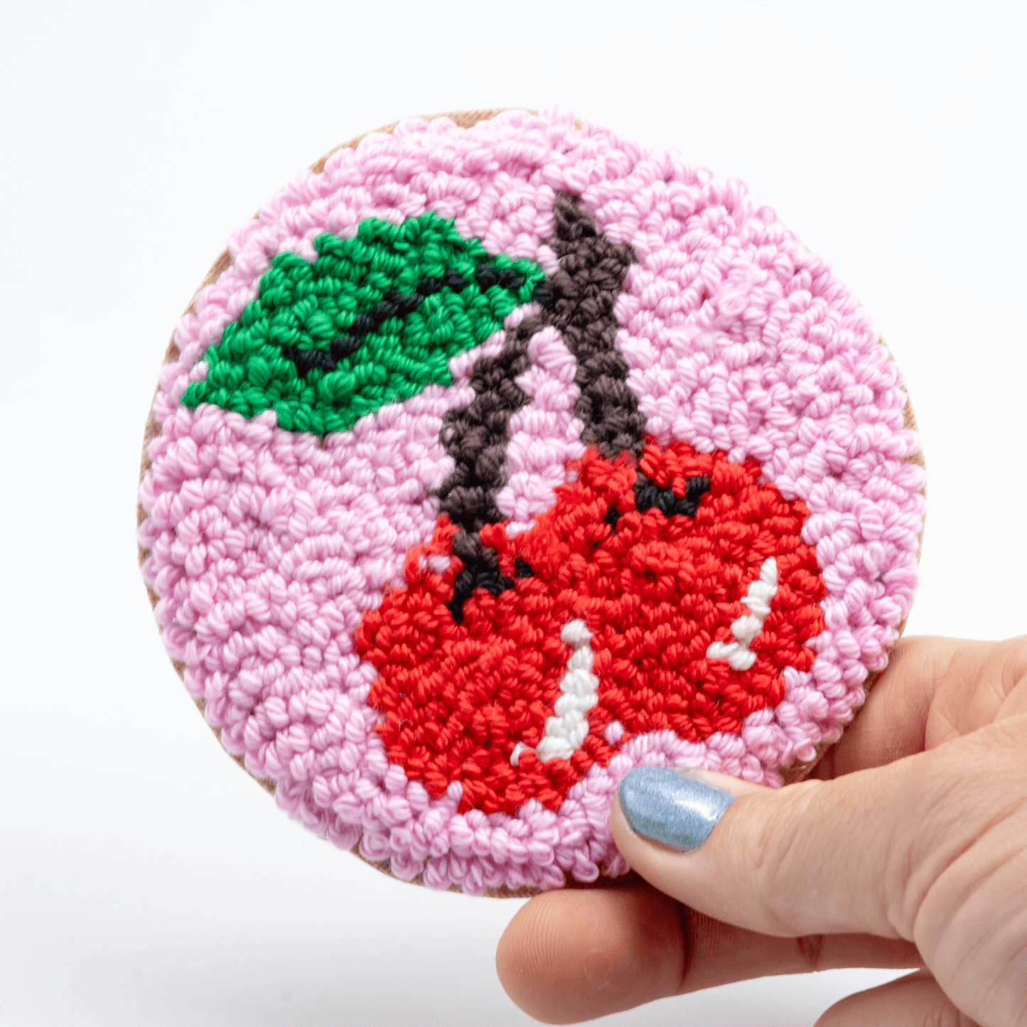 Fruit Coasters - Craft Designs By Kenz - Cherries - Mug Rug