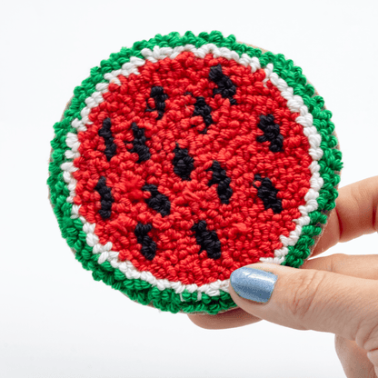 Fruit Coasters - Craft Designs By Kenz - Watermelon - Mug Rug