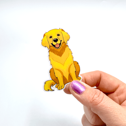 Golden Retriever Sticker - Craft Designs By Kenz - Sticker