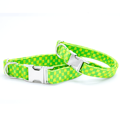 Green Checkered Collar - Craft Designs By Kenz - Collar - Collar Set