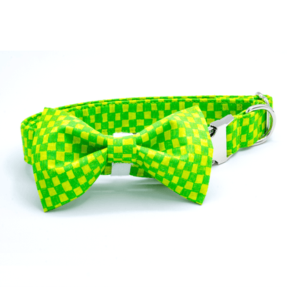 Green Checkered Collar - Craft Designs By Kenz - Collar - Collar Set
