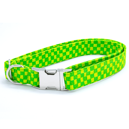 Green Checkered Collar - Craft Designs By Kenz - Collar - Collar Set