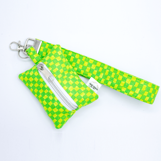 Green Checkered Poop Bag Holder - Craft Designs By Kenz - Poop Bag Holder