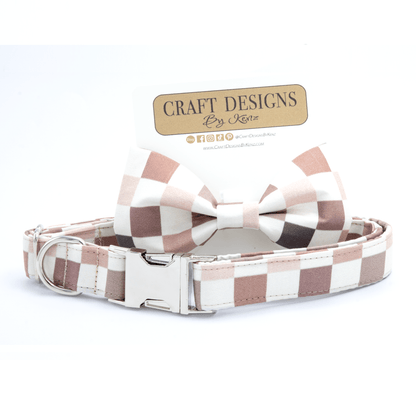 Modern Checks Collar - Craft Designs By Kenz - Collar - Personalized Pet Collar