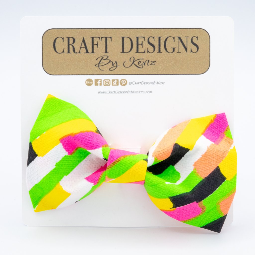 Neon Blast Collar Set - 90s Dog Collar - Craft Designs By Kenz - XS - Collar Set